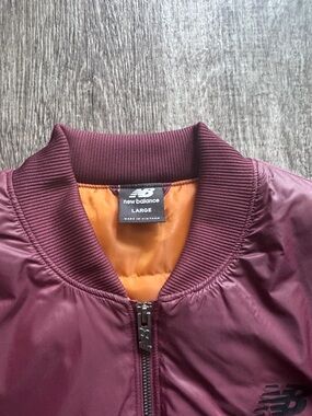 New Balance | Jackets & Coats | New Balance Mens Maroon Bomber Jacket ...